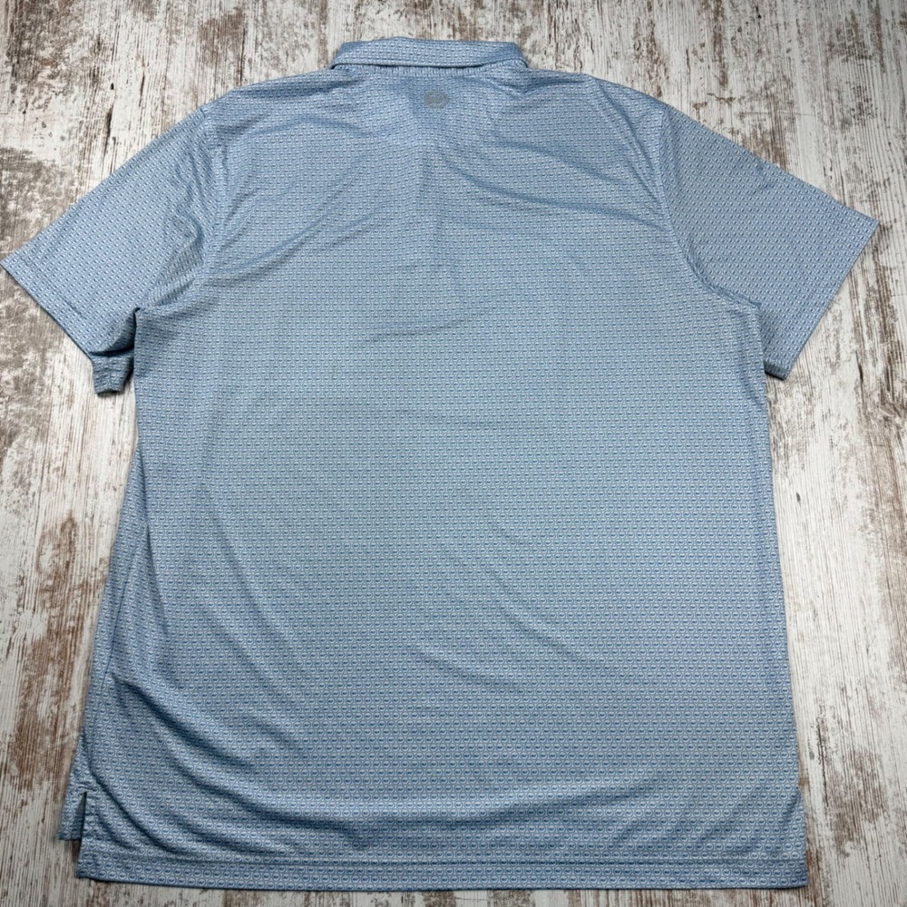 Vineyard Vines On-The-Go Sankaty Polo Mens XL AOP Whale Print Performance Golf - Picture 3 of 9